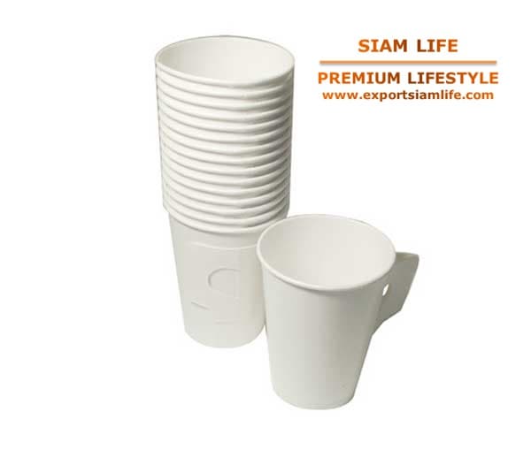 Disposable paper coffee cups